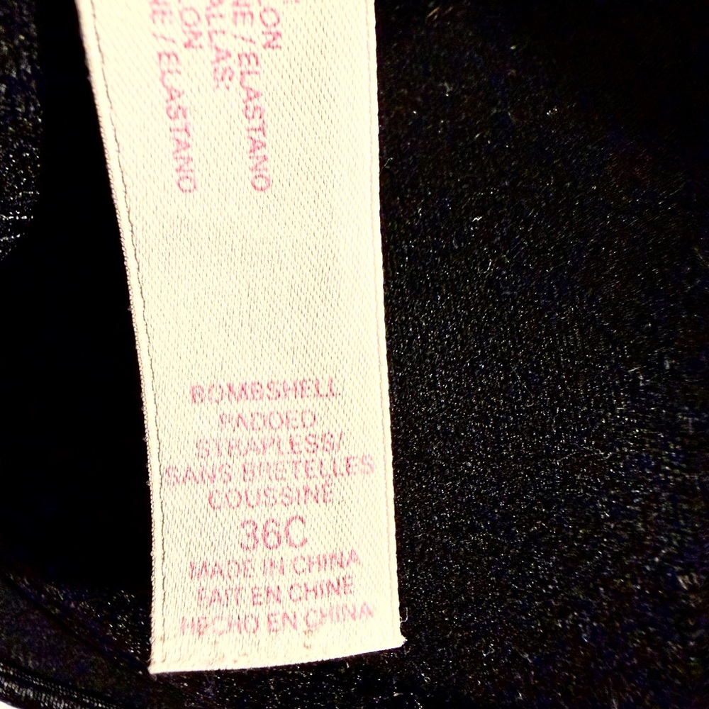 ☀️ Victoria's Secret Bombshell Strapless Padded Bra ☀️ 36 C - Picture 8 of 12